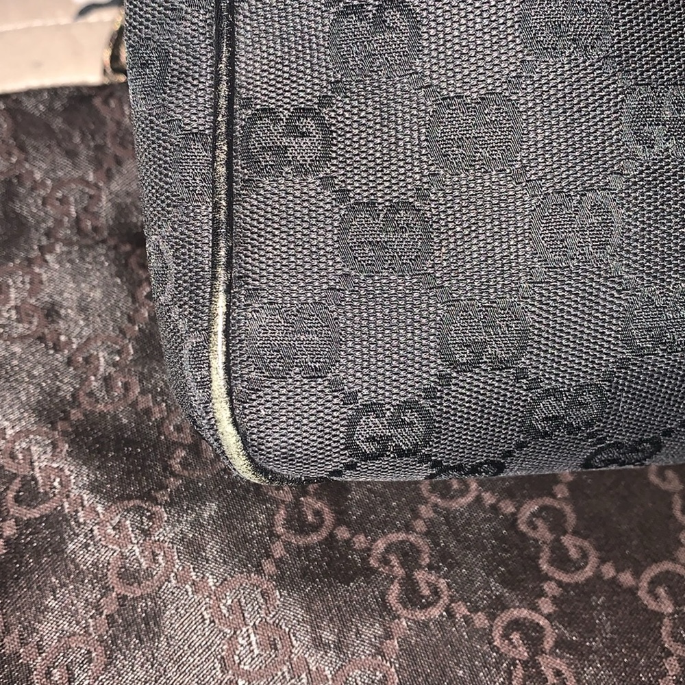 GUCCI VINTAGE bamboo handle bag - Picture 3 of 12